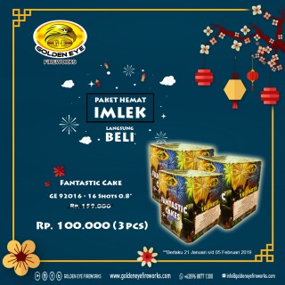 Paket Promo Imlek III - GE92016 - Kembang Api Fantastic Cake 0.80 16 Shots