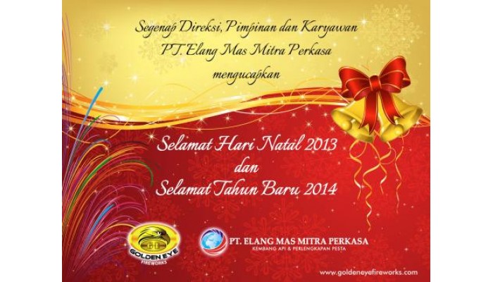 PT Elang Mas Mitra Perkasa Mengucapkan Selamat Hari Natal 2013 dan Selamat Tahun Baru 2014