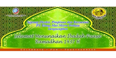 Selamat Menunaikan Ibadah Puasa Ramadhan 1437H