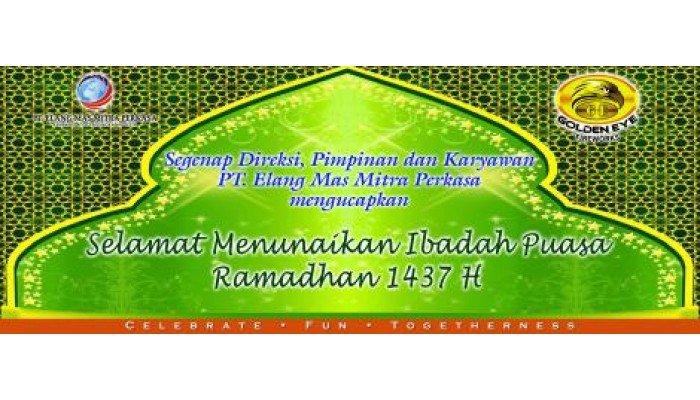 Selamat Menunaikan Ibadah Puasa Ramadhan 1437H